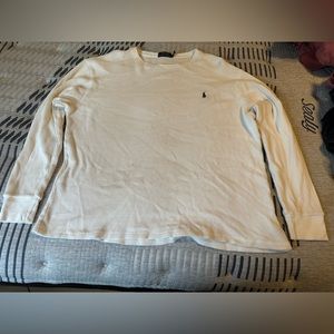 Men’s Polo waffle knit long sleeve Shirt